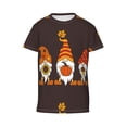 thumbnail image 4 of Wukai Fall Gnomes Youth Unisex Short Sleeve T-Shirt for Boys, Girls, Teens, and Kids-Medium, 4 of 7