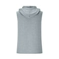 thumbnail image 4 of Mens Fitness Hoodies Quick Dry Sun Protection Sleeveless Shirts Quick Dry Stretch Workout Tops 2XL, 4 of 5