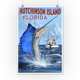 thumbnail image 2 of Hutchinson Island, Florida, Sailfish Fishing Scene (12x18 Wall Art Poster, Room Decor), 2 of 3
