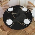 thumbnail image 2 of Grim Reaper Skull Moon Round Fitted Tablecloth Elastic Edged Table Cloth Waterproof Table Cover 48in, 2 of 7