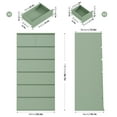 thumbnail image 2 of Homfa 7 Drawer Dresser, Modern Tall dresser Chest of Drawers for Bedroom Living Room，Green, 2 of 7