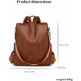 thumbnail image 2 of Sunyuer Vintage Women's Backpack - Fashionable, Simple, Versatile, Anti-theft, Large Capacity, Backpack Purse for Daily Work Travel, 2 of 7