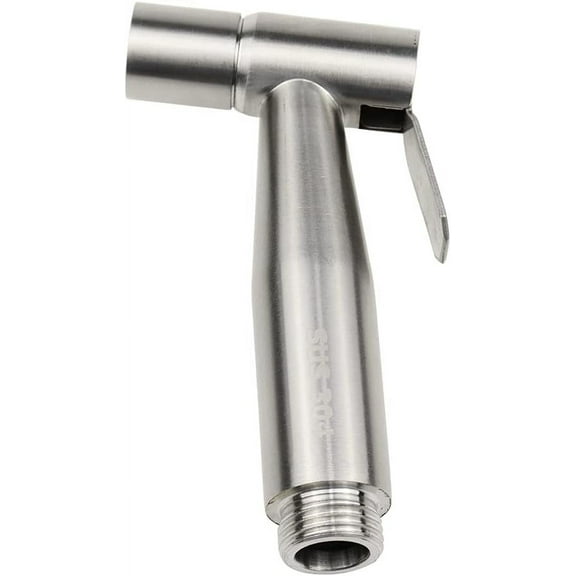 Handheld Bidet Sprayer, Stainless Steel Material Ergonomic Handle Design for Universal Standard Dimensions, Adjustable Water Pressure Control for Multi-Usages in Kitchen, Bathroom