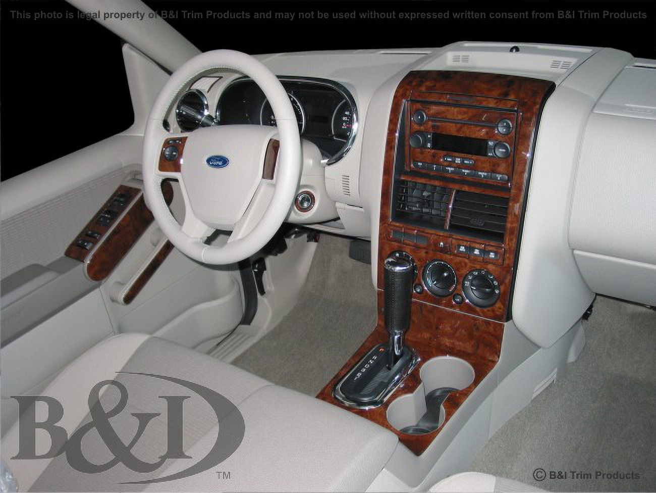 B & I WD629ASDB WD629A-SDB Dash Trim Kit: 2006-2007 FORD Explorer 4dr