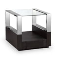 thumbnail image 1 of Magnussen Révère la Table en Verre Graphite Contemporain avec Rangement, 1 of 1
