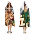 thumbnail image 3 of El Mago de Oz Manta Capa con Capucha Anti-Bolitas, Manta de Lana Ártica Suave, Manta Portátil de Felpa Ligera y Lujosa, Poncho para Siesta en Casa y Oficina, 100*130cm, 3 of 6