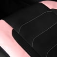 thumbnail image 5 of Auto Drive Faux Leather Seat Cover, 2-Piece, Pink Black Two-Tone, 5 of 7