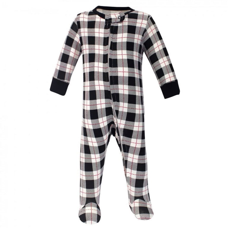 Hudson Baby Infant Boy Cotton Sleep and Play 3-Pack, Moose, 3-6M photo 2