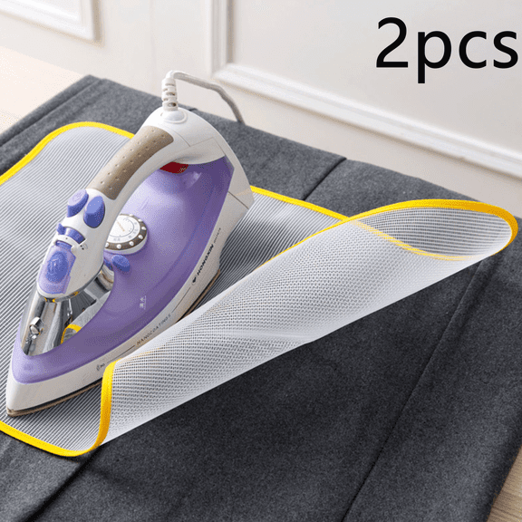 2 Pack Heat Protective Ironing Cloth Protective Ironing Scorch Saving Mesh Pressing Pad Cloth 31" x 23"