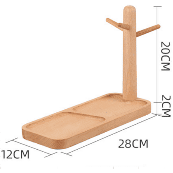 Wooden Desktop Organizer Shelf