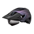 thumbnail image 1 of Casco de bicicleta de montaña, casco de patinaje para hombre, ajustable, resistente a los golpes. morado negro, 1 of 9
