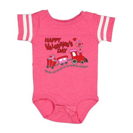 

Inktastic Happy Valentine s Day Choo Choo Train Outfit Gift Baby Boy or Baby Girl Bodysuit