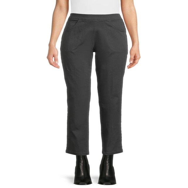 CHOK Women‘s Stretch Pull On Pants with Pockets 29” Inseam for Regular Sizes XS-XXL