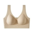 thumbnail image 5 of Jelly Bras for Women Full Coverage Cool Touch Smooth Wireless Bra Summer Thin Breathable Comfort Light Support Sports Bralette Khaki Xl, 5 of 5