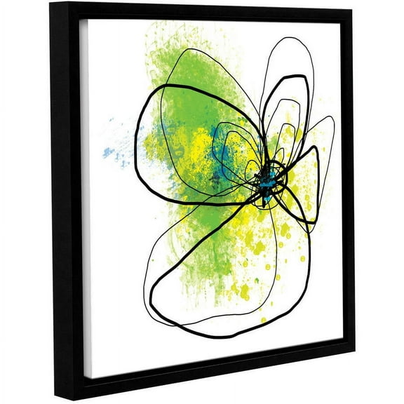 Jan Weiss "Citron Petals" Floater-Framed Gallery-Wrapped Canvas