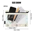 thumbnail image 3 of 2 Pack Flip Folders with Clear PVC Window Binder Pouches 3-Ring Binder Organizer for Office & Home Complex Lace, 3 of 6