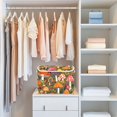 thumbnail image 4 of Yayeee Collapsible Cube Storage Bin with Lid Fabric Closet Decorative Basket with Handles, Vibrant Mushroom, 4 of 7