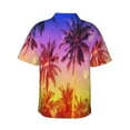 thumbnail image 3 of Bixox Men's Hawaiian Shirts Men's Palm Trees at Sunset Print Short-Sleeve Shirt-XX-Large, 3 of 8