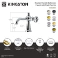thumbnail image 7 of Kingston Brass KS3540RNX Ostro One-Handle 1-Hole Bathroom Faucet with Push Pop-Up Drain in Matte Black, 7 of 7