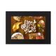thumbnail image 1 of Tienda de carne al asador Marco de Fotos de escritorio imagen Arte Negro Pintura 5x7 pulgadas, 1 of 4