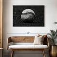 thumbnail image 3 of Elephant Stock Monochrome Baseball Wall Art - Horizontal Canvas Wall Art - Living Room Wall Decor - Sports Canvas - Gray And Black Decor - 45" x 30", 3 of 8