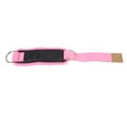 thumbnail image 2 of Entrenador de fuerza de pierna con hebilla de tobillo y fitness, con anillos dobles en D y correas de goma para hombres y mujeres, color rosa, 2 of 12