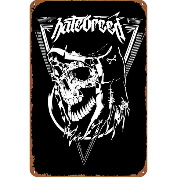 KIVYYB hatebreed band Poster Metal Plaque Tin Sign,Vintage Metal Pub Club Cafe bar Home Wall Art Decoration Poster Retro 8x12 inches