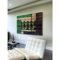 thumbnail image 3 of Marmont Hill - "Green Teeth" Painting Print on Natural Pine Wood, 3 of 7