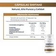 thumbnail image 4 of NAIMA Shiitake, 100 Cápsulas | Suplemento Alimenticio 100% Puro| Ingredientes Naturales, Sin Aditivos | Hongo Adaptógeno con Nutrientes, Vitaminas y Minerales, Bienestar General, 4 of 8