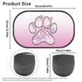 thumbnail image 7 of Yuyamidu Dog Paw Car Side Window Sunshade Cherry Blossom Auto Vehicle Sunshades 2 Pcs Pink Car Rear Window Sun Visor Protector Block UV Rays Sun Protection Window Covers, 7 of 7