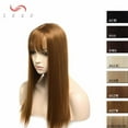 thumbnail image 2 of SEGO Clip in Hair Topper for Women with Wispy Thin Air Bangs Hairpiece for Loss Thinning Hair, 2 of 6