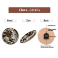 thumbnail image 6 of 10-Inch Silent Wooden Wall Clock, " Floral Clock Dog Sculpture "  Silent Non-Ticking Clock, Battery Operated (AA Batteries Not Included), Artistic Home Decor, 6 of 8