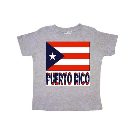 Puerto Rico Flag & Name Toddler T-Shirt (Best Month To Visit Puerto Rico)