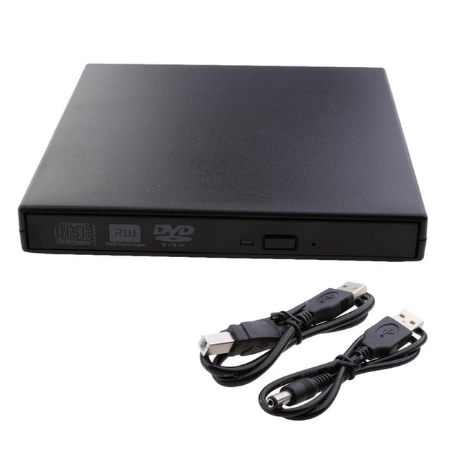 Unidad externa de CD DVD, grabadora y lector de DVD/CD portátil USB 2.0/Plug and Play/bajo ruido/delgada para computadora portátil de escritorio Mac Macbook Windows 10/8/7/XP Namotu LN-0316