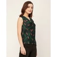 thumbnail image 3 of Moomaya Sleeveless Cowl Neck Printed Satin Top - Women's Elegant Satin Top, 3 of 9