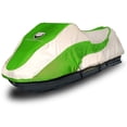 thumbnail image 1 of EliteShield Housse de Ski à Réaction Remorquable, Housse PWC en Polyester 600D de Qualité Marine Imperméable et Robuste Teinte en Solution, Convient de 116 Pouces à 125 Pouces pour 2 Places, Couleur Vert/gris Bicolore, 1 of 4