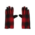 thumbnail image 4 of CTM  Buffalo Plaid Touchscreen Winter Gloves (Women), 4 of 5