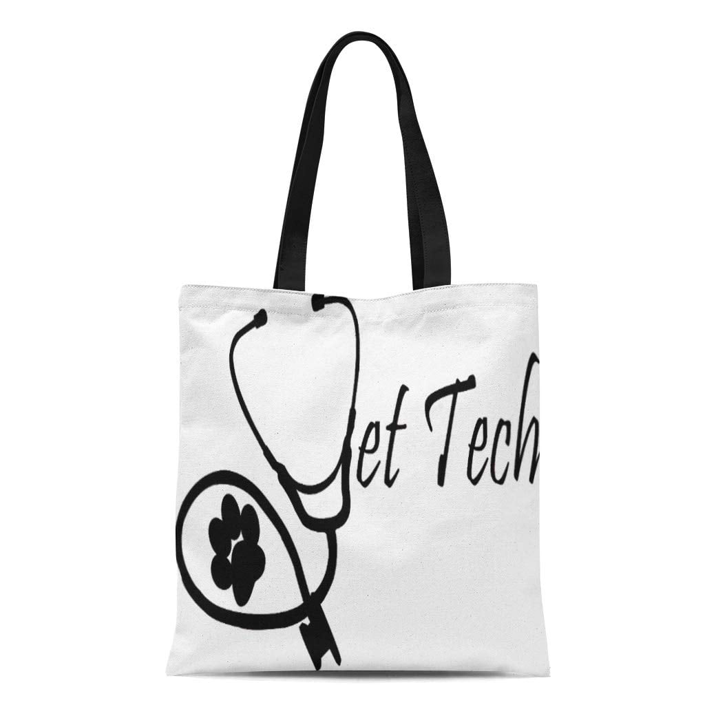 CafePress Vet Tech Canvas Tote Bag - Natural Reusable Shopping Bag, Professionally Printed - View #6