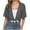Dark Gray, variant on Ohufall Women's Bolero Sheer Shrugs Summer Light Breathable Tie Front Chiffon Cardigan Overwears Fashion Solid Casual Short Sleeve Shawl Tops