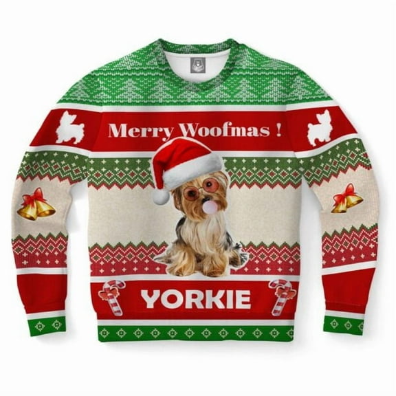 Yorkshire Terrier Dog Christmas Sweater, Christmas Sweater, Christmas Sweater, Funny Xmas Sweaters