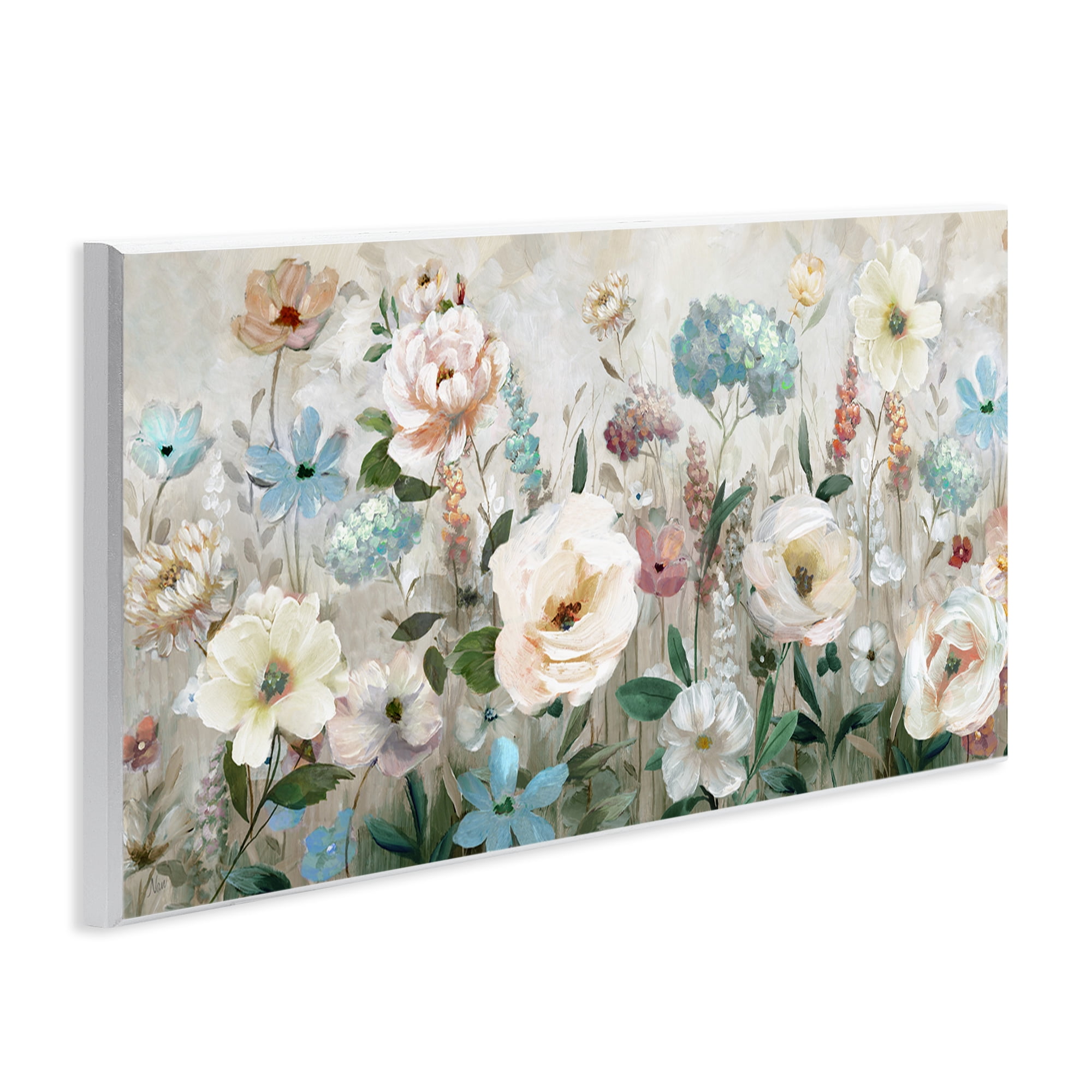 Stupell Industries Pastel Garden of Peonies Wall Plaque Art, design by Nan