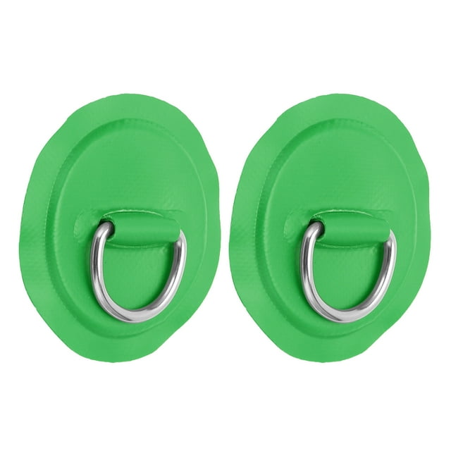 D-Ring Pad, 2pcs D Ring Pad Patch for PVC Inflatable Boat Kayak Canoe for Roof Racks Trailers Ground Sheets Yellow,Blue,Red,Emerald Green,Black,White,Green,Orange,Gray