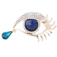 thumbnail image 3 of Segolike 4xCrystal Eye Brooch Tear Drop Sparkly Rhinestone Party Broach Pin Jewelry 4 Pcs, 3 of 7