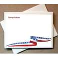 thumbnail image 1 of Little Notes by Comptime Patriotic Note Cards (40 Non-foldover Cards and Envelopes) - Premium Cover Stock, Classic Style, White, 1 of 4