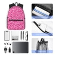 thumbnail image 6 of Haiem Leopard Lightweight Backpack for School, Classic Basic Water Resistant Casual Daypack for Travel with Bottle Side Pockets, 6 of 8