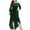 Green, variant on Wedding Guest Dresses for Women Plus Size Velvet Dress Fall Winter Long Sleeve Round Neck High-Low Hem Midi Dress Formal Maxi Dress Evening Party Cocktail Dress