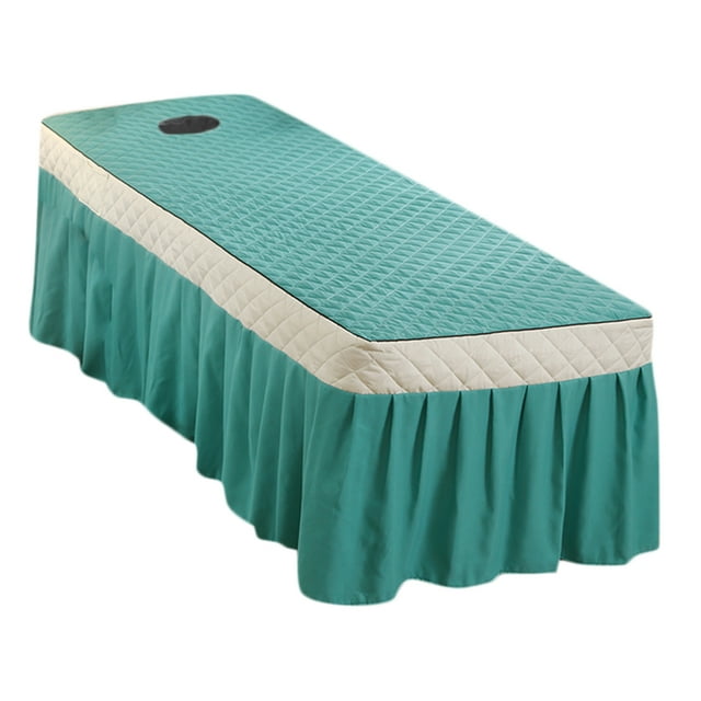 Rongfmy Housse de Drap de table de Massage Housse pour table de Traitement de table Cosmétique table de Massage Vert