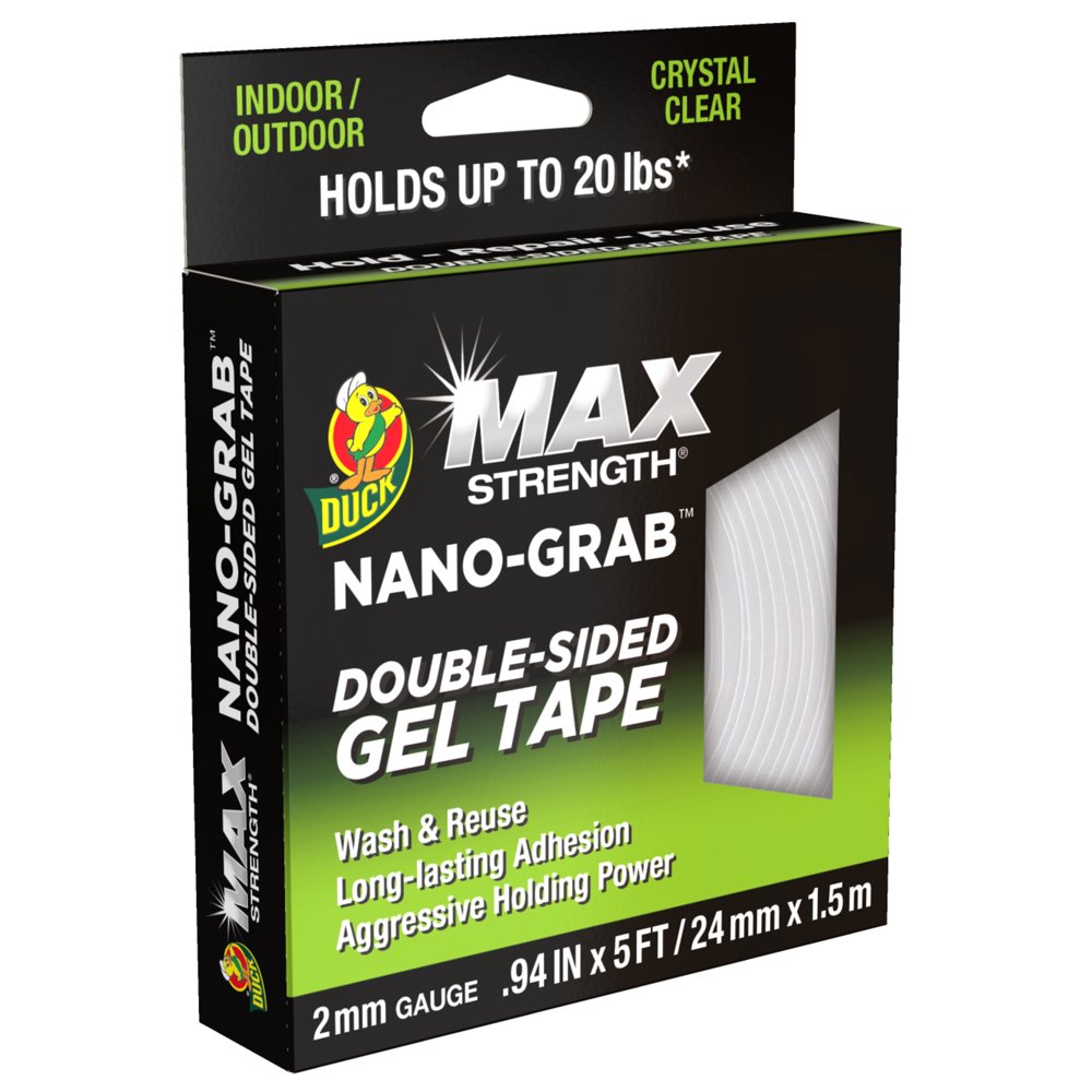 Duck Max .94 in. x 7ft. Nano Grab MultiPurpose Acrylic Gel Tape