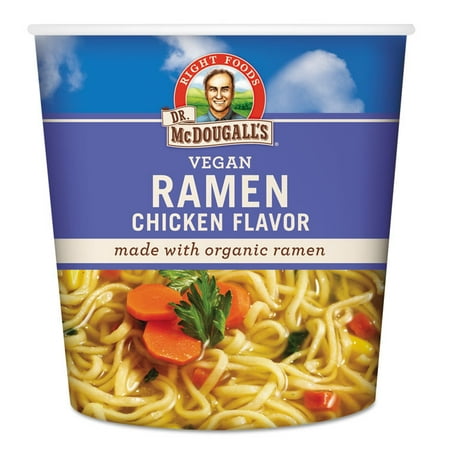 Ramen Noodle Soup Cups, Vegan Chicken Noodle Soup, 1.8 Oz Cup, (Best Chicken Noodle Soup Grocery Store)