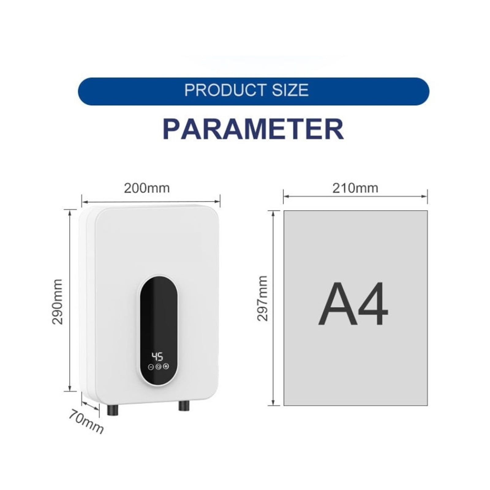 Hot Water Heater 5500W Instant Tankless Water Heater Thermostat Induction Heater Smart Touch Electric Heaters Shower Automatica ,Energy Saving